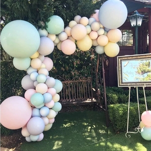 创意生日派对ins糖果色18寸马卡龙大气球婚纱照装饰婚庆场地布置