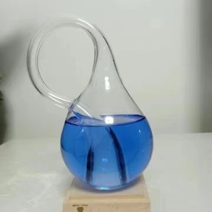 克莱因瓶 四维空间数学3D礼品送人家透明玻璃摆件纯手工克莱茵瓶
