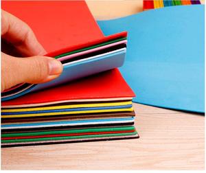 海绵纸包邮彩色泡棉纸20张幼儿园手工材料橡塑纸折纸剪纸泡沫纸A4