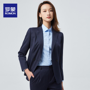 罗蒙西装套装女职业正装夏季薄款羊毛高端商务女士西服气质工作服