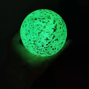 包邮夜明珠夜光石超亮发光球夜光球萤石球水晶球摆件