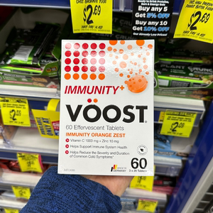 澳洲 Voost Immunity 维生素C+锌 维C泡腾片 橙味 60粒