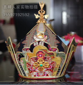 莲花生大师帽子 莲师帽 上师帽 仁波切帽尼泊尔法师帽僧帽包邮