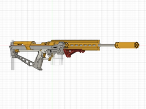 3d打印diy indra 石中剑咖喱棒 nerf 拉栓软弹发射器弹簧优化版