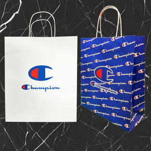 champion纸袋 潮牌 购物袋折叠 便携手提袋收纳袋礼品袋 袋子服装