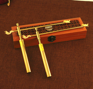 纯铜寻龙尺龙头龙尾风水探测棒高精度专业正品折叠一对