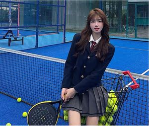 龟酱「首尔大学学姐」学院风时尚套装女西装收腰衬衫短裙三件套