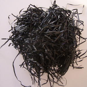 黑色拉菲草装饰纸丝喜庆现货销售12色2毫米宽礼盒填充物