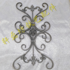 铁艺配件锻打熟铁花主题花门心花 lh-287 铁艺装饰花铁艺大门配件