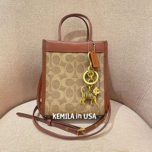 coach蔻驰女包新款 cashin mini tote 迷你托特手提斜挎包琴谱包