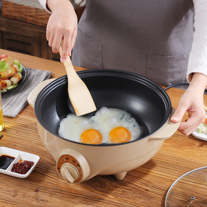 电锅小锅火锅家用多功能锅宿舍学生锅1-2-34人不粘锅煮饭电炒菜锅