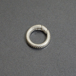 藏式文玩侧挂环925纯银麻花开口圈珠链项链弹簧扣吊坠绳连接活扣