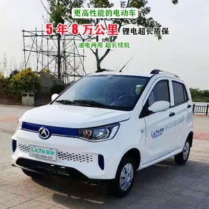 新款丽驰哪吒电动四轮车成人家用代步车汽车新能源女士轿车电瓶车