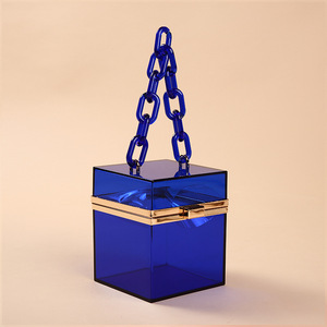 亚克力透明包包女2023夏季新款立体方形盒子包链条手提包斜挎小包