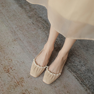 女生平底鞋单鞋甜美