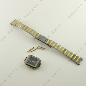 津辉表带 适用rado雷达老款148.0288.5女钨钢手表带表扣表链尾节
