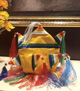 宝袋 格萨尔王财神宝袋九角聚气财福如意宝(黄色款)(送赠品)