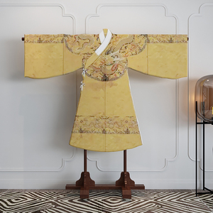 新款实木和服展示架 汉服挂衣架展示架t型号唐朝服装展示戏服龙袍