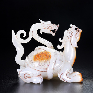 包邮和田玉玄武摆件农村老玉古玉真品古玩玉器古董收藏老货老物件