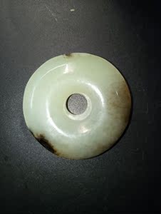 明清玉器农村老玉古玉和田玉羊脂白玉平安扣古董收藏老货老物件