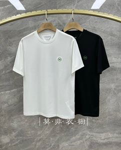 bottega veneta/bv葆蝶家 经典蝴蝶图案t恤刺绣字母logo男女短袖