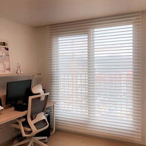 香格里拉帘柔纱卷帘遮光飘窗客厅卧室书房布百叶窗帘定制重庆