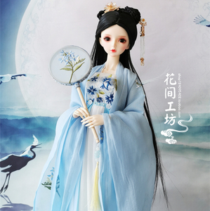 3分bjd娃娃60厘米古装衣服古风古代仙气清新仿汉服襦裙中国风娃衣