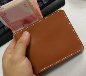 男士钱包创意真皮钱包DIY材料包定H家巴哈尼亚皮手工钱包