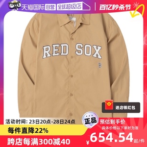 【自营】MLB男女装学院风情侣长袖T恤时尚休闲夹克外套3AWSV0141