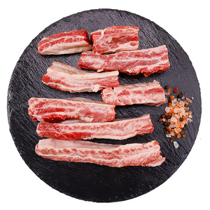 澳洲谷饲安格斯原切牛肋条牛腩条雪花牛肉烤肉新鲜冷冻1kg牛排