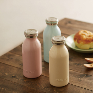 日本mosh保温杯女可爱简约便携小奶瓶水杯高颜值保冷保温瓶牛奶瓶