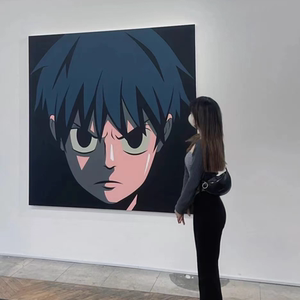 韩国艺术家aokizy个人展览作品挂画客厅无框背景墙动漫装饰画壁画