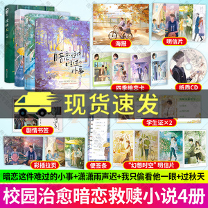 暗恋这件难过的小事+潇潇雨声迟+我只偷看他一眼+过秋天 4册 校园暗恋be文言情小说 你未曾知的隔壁女孩的暗恋  青春校园暗恋文言