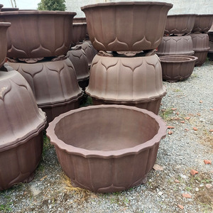 宜兴紫砂1米莲花盆特大号罗汉松圆盆景盆树桩种树庭院园林绿植