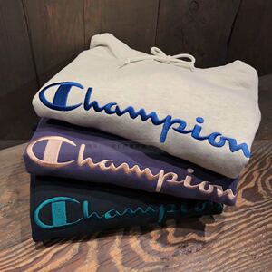 部分现货日本代购champion冠军连帽衫卫衣胸前刺绣字母logo男女款