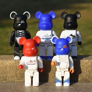 bearbrick400%暴力熊积木熊nikesb 潮玩装饰公仔玩偶手办模型摆件