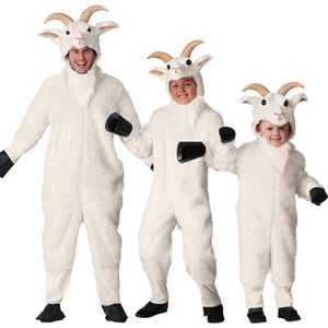 万圣节儿童节舞台表演演出成人儿童动物野生长毛山羊公羊岩羊服装