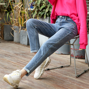 女中学生直筒裤九分