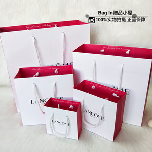 兰蔻专柜白色大号中号小号提袋纸袋口红彩妆护肤包装袋礼物礼品袋