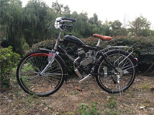 燃汽油助力自行车车