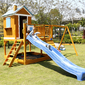 屋幼儿园户外大型玩具树屋攀爬帐篷游乐园滑梯屋儿童木屋9人付款3780