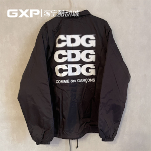 gxp cdg 川久保玲主线三排logo加绒外套夹克教练棉服夹克秋冬外套