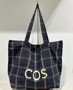 COS帆布托特包2024春季新品时尚腋下大容量通勤手提单肩购物袋包