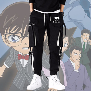 日系动漫名侦探柯南怪盗基德联名男装青少女休闲裤工装裤帅气百搭