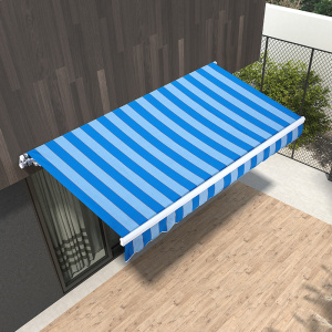 电动伸缩雨棚户外折叠防雨遮阳篷铝合金庭院阳台顶棚遮阳棚子雨蓬