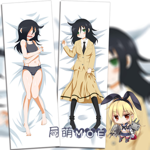 动漫 双面等身抱枕 丧女 黑木智子 靠枕方枕 2wt抱枕套