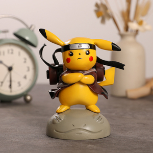 手工自制火影忍者q版手办漩涡鸣人仙人皮卡丘摆件玩具二次元公仔