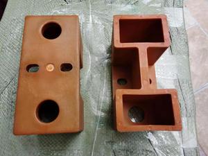 电镀自动升降生产线导电碳刷合红色塑料铜刷合铜块合方形碳刷盒