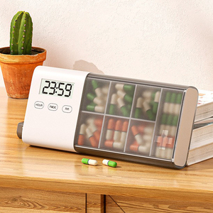 智能电子药盒药盒定时闹钟小药盒计时器吃药提醒器便携式电子药盒