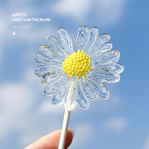 创意高颜值水晶手工向日葵棒棒糖网红雏菊表白神器送男女友礼物